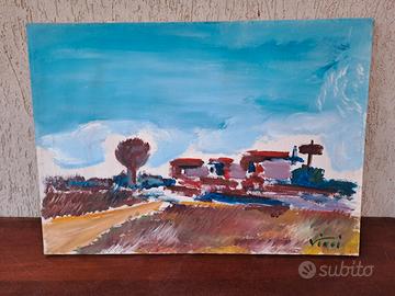 Quadro Pittura Olio su Tela 