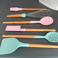 Attrezzi da cucina legno/silicone Ernesto
