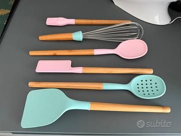Attrezzi da cucina legno/silicone Ernesto