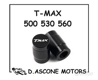 2 COPERCHI VALVOLE TMAX 500 530 560 NERO