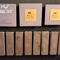Lotto 11 cpu processori vintage ceramica 