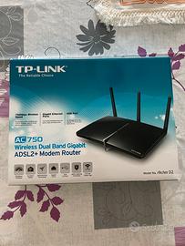 Router modem TP-Link AC750 model Archer D2