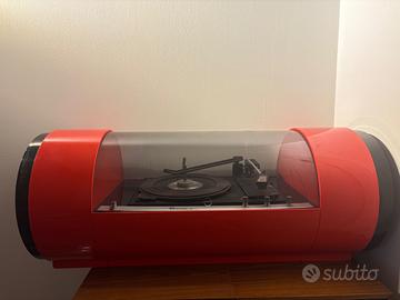 console stereo con giradischi a valvole coral paam