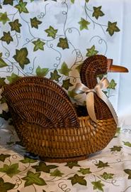 Cestino vimini papera cucina