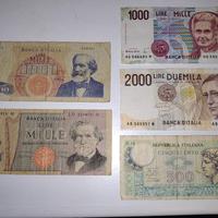 Lotto Banconote  lire Repubblica Italiana 