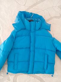 Piumino Puffer Zara Stile Balenciaga Blu Elettrico