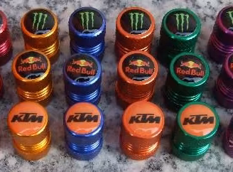 Tappi valvola pneumatici per ktm, redbull, monster
