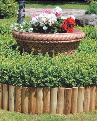 3 unità bordo / bordura per aiuole legno di pino