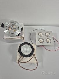 faretti led da incasso a parete per interno