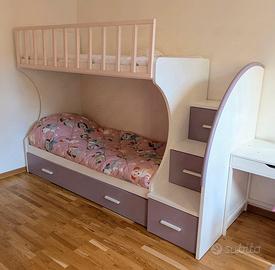 letto a castello "ricci casa" con terzo letto 