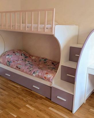 letto a castello "ricci casa" con terzo letto 