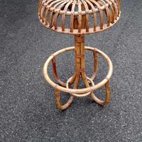 vintage  sgabello bambo