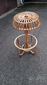 vintage  sgabello bambo