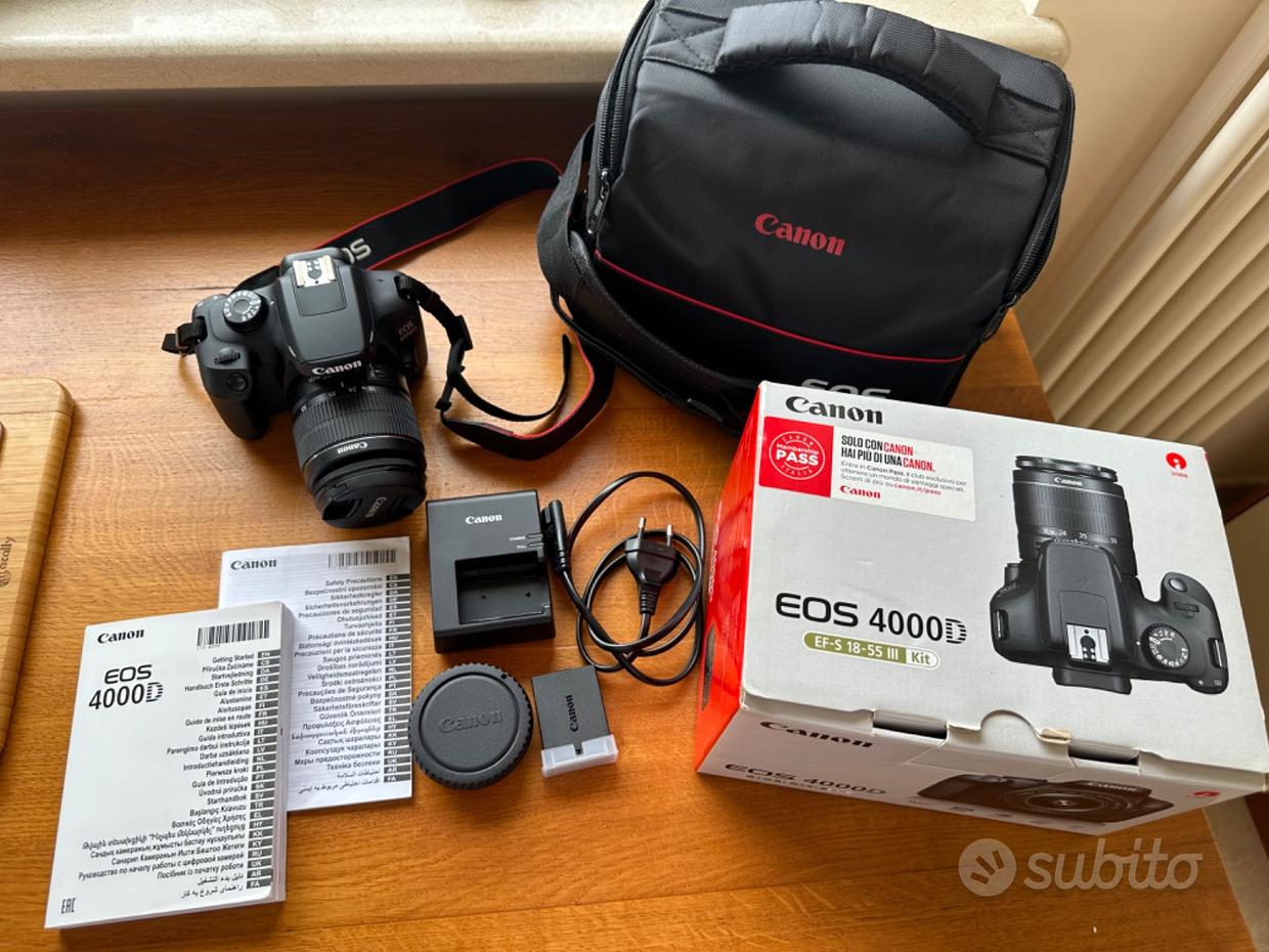 Fotocamera canon eos 4000d Fotografia usata