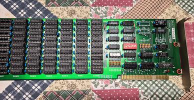 Rara Espansione Memoria RAM ISA 8 BIT XT 512KB