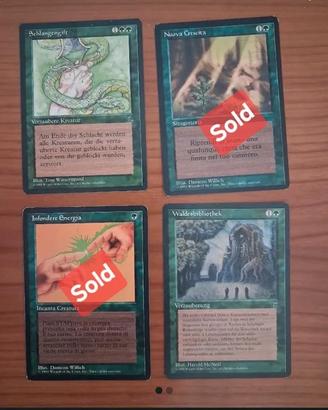 Carte MTG - Edizioni miste - Un(common verdi