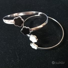 Set Bracciali in acciaio inox (coppia)