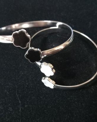 Set Bracciali in acciaio inox (coppia)