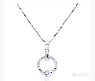 Collana argento 925 Gioia Pura con ciondolo strass