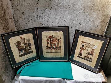 Lotto 4 Papiri con cornice e certificazione