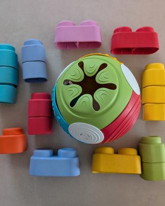Palla Soft Clemmy con 17 pezzi a incastro morbidi