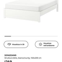 Struttura letto matrimoniale ikea SONGESAND