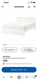 Struttura letto matrimoniale ikea SONGESAND