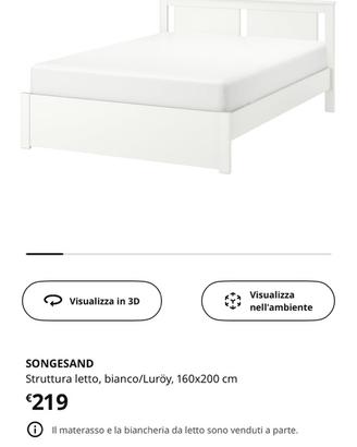 Struttura letto matrimoniale ikea SONGESAND