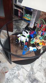 Tavolino Ikea Vetro e base Legno