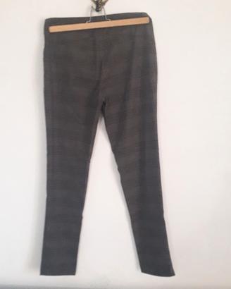 pantaloni scozzesi donna Conbipel 7/8 grigi taglia