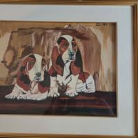 quadro  olio su tela 