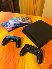 Ps4 slim 1TB+ 2 pad + giochi