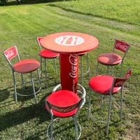 Set COCA COLA tavoli e sgabelli