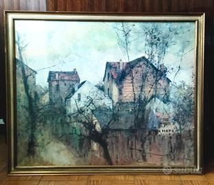 Grande stampa di quadro vintage Michel de Gallard 