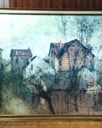 Grande stampa di quadro vintage Michel de Gallard 