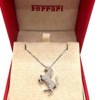 Collana in oro bianco e diamanti