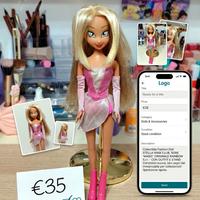 Bambola Flora Winx Club Originale Rainbow