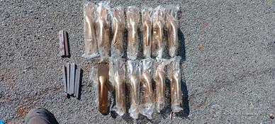 13 maniglie nuove in alluminio dorato per porte