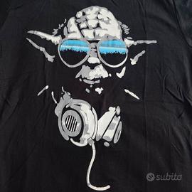 t-shirt in cotone Yoda DJ 