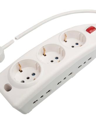Presa multipla compact con interurtore POLYPOOL