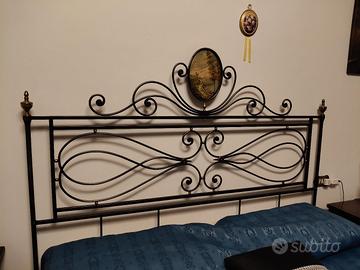 letto ferro battuto pieno 