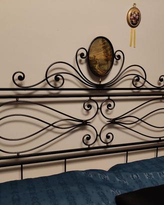 letto ferro battuto pieno 