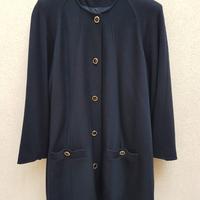 Vestito blazer donna elegante in lana blu