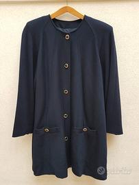 Vestito blazer donna elegante in lana blu