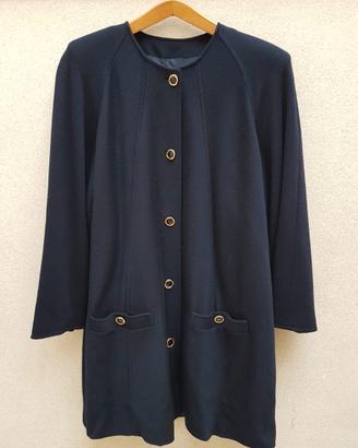 Vestito blazer donna elegante in lana blu