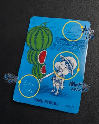 Monkey D. Luffy WaterMelon Eiichiro Oda Firma