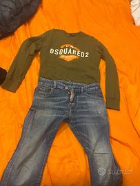 Felpa e jeans dsquared