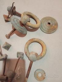 ANTICHI BATTIPORTA/BATTENTE  PORTONE IN OTTONE