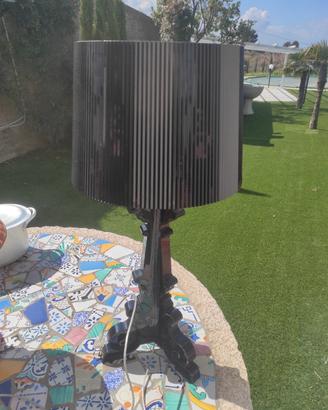 Lampada da Tavolo Kartell Bourgie - Nero / Smoke