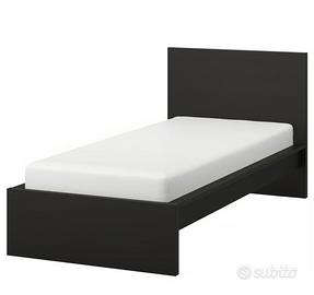 Letto singolo Malm Ikea Nero